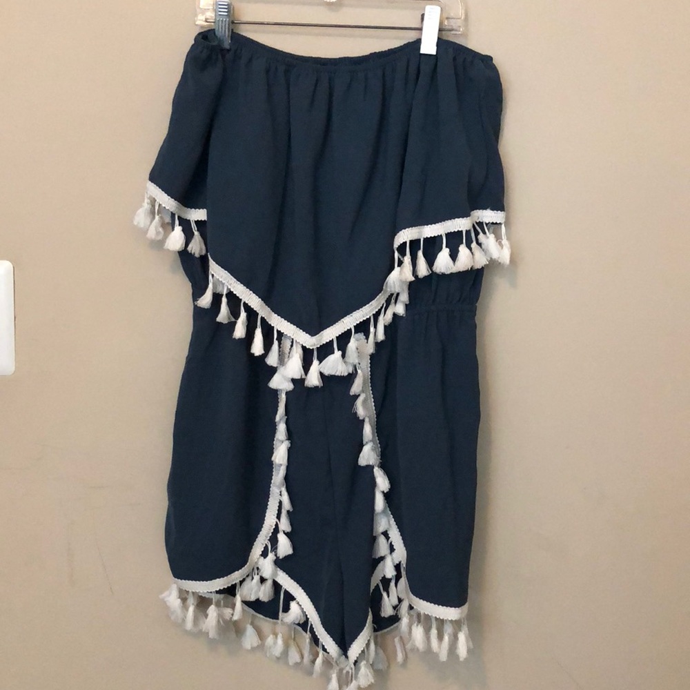 Jack by B.B. Dakota Faith Fringe Trim Romper